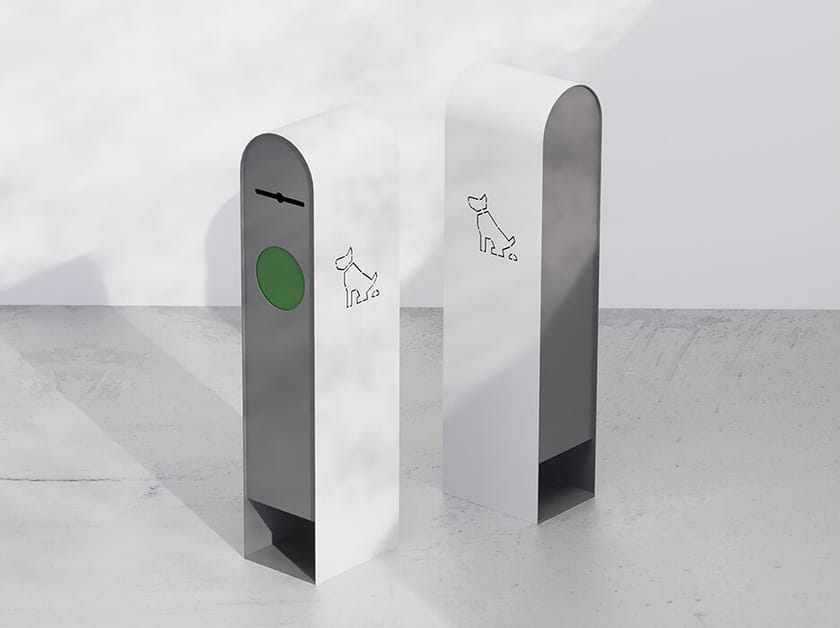 Корзина для мусора из оцинкованной стали для собак DIMCAR TOBIA ARCH-00063437