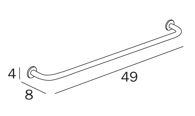 Металлический держатель для полотенец INDA® AV190 ARCH-00052066 - Вид №3