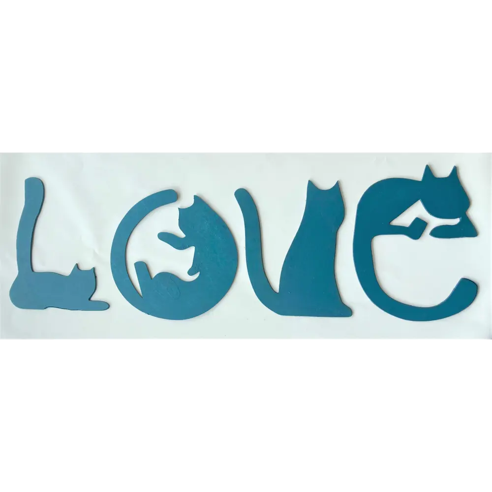 Настенное панно "Котики Love" дерево 70x26 см Симфония STLM-2021256 - Вид №4