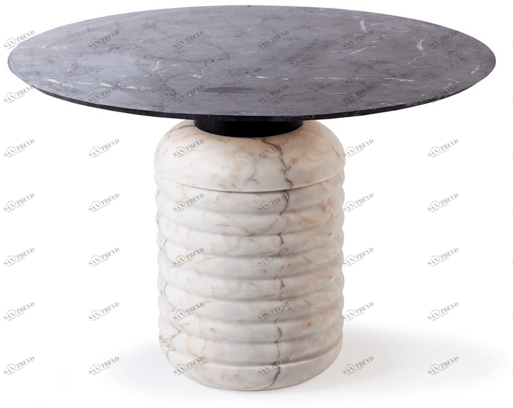 Mambo Unlimited Ideas Круглый мраморный стол Jean sun-id-1396454