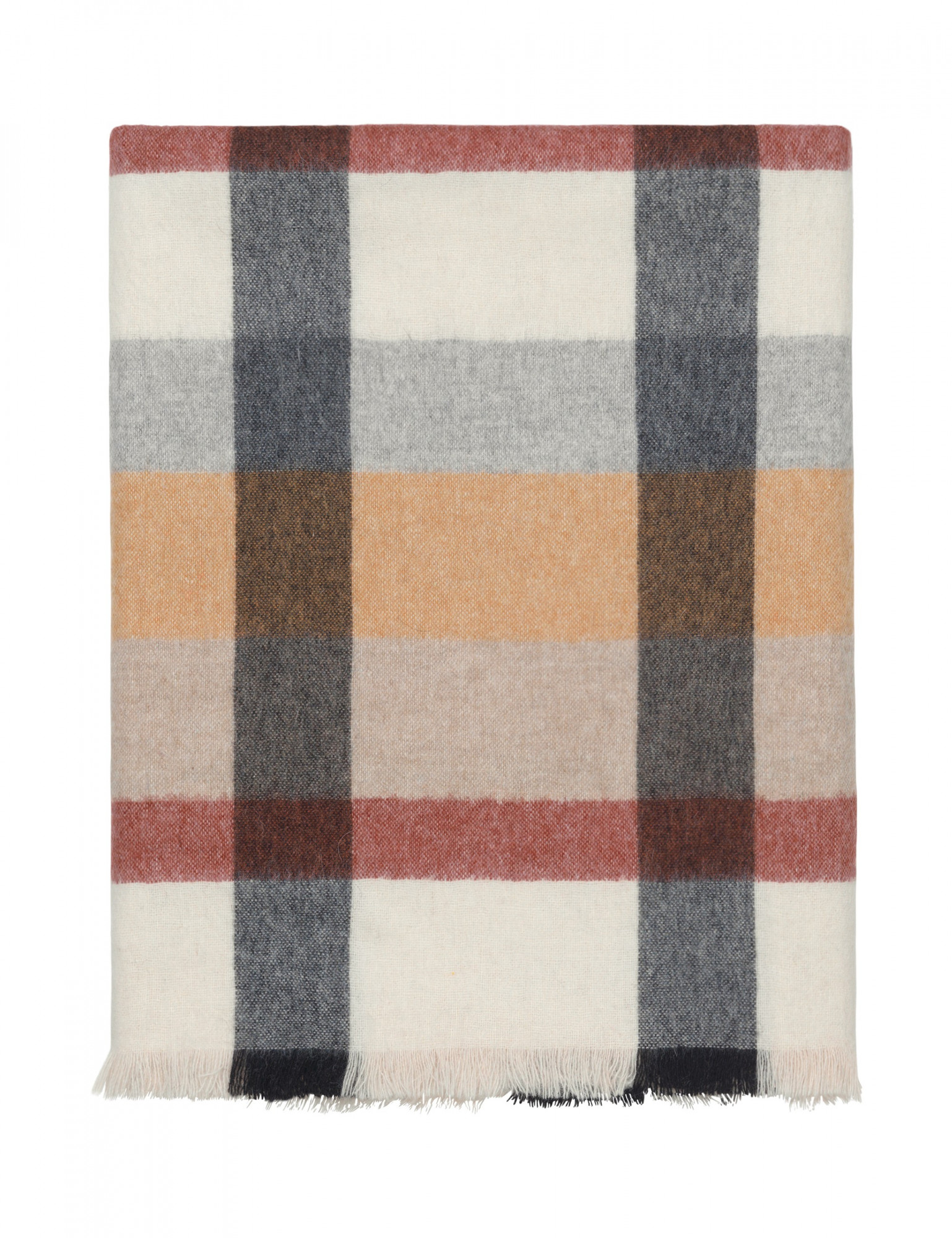 ELV-7205 Плед 130/190 50% альпака + 40% овечья шерсть + 10% микрофибра , 510 гр ELVANG Santreyd 