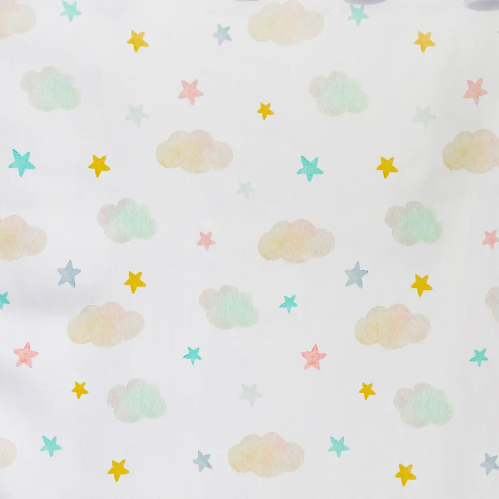 Тюль 1 м/п Тучки со звездами вуаль 300 см цвет бежевый GARDEN STLM-2103251 - Вид №1