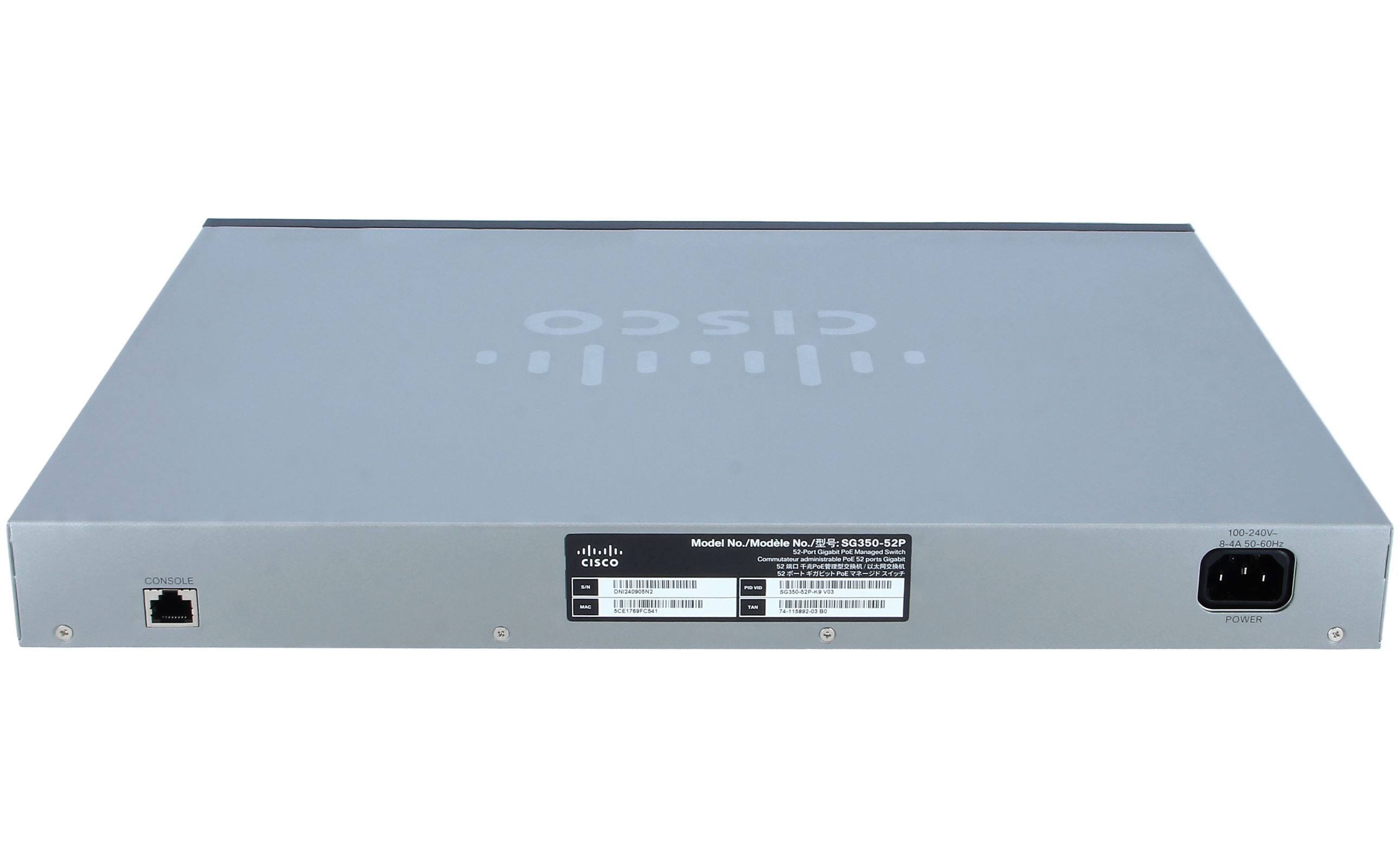 SG350-52P-K9-EU sg350-52p 52-port gigabit poe managed switch Cisco Santreyd  - Вид №2