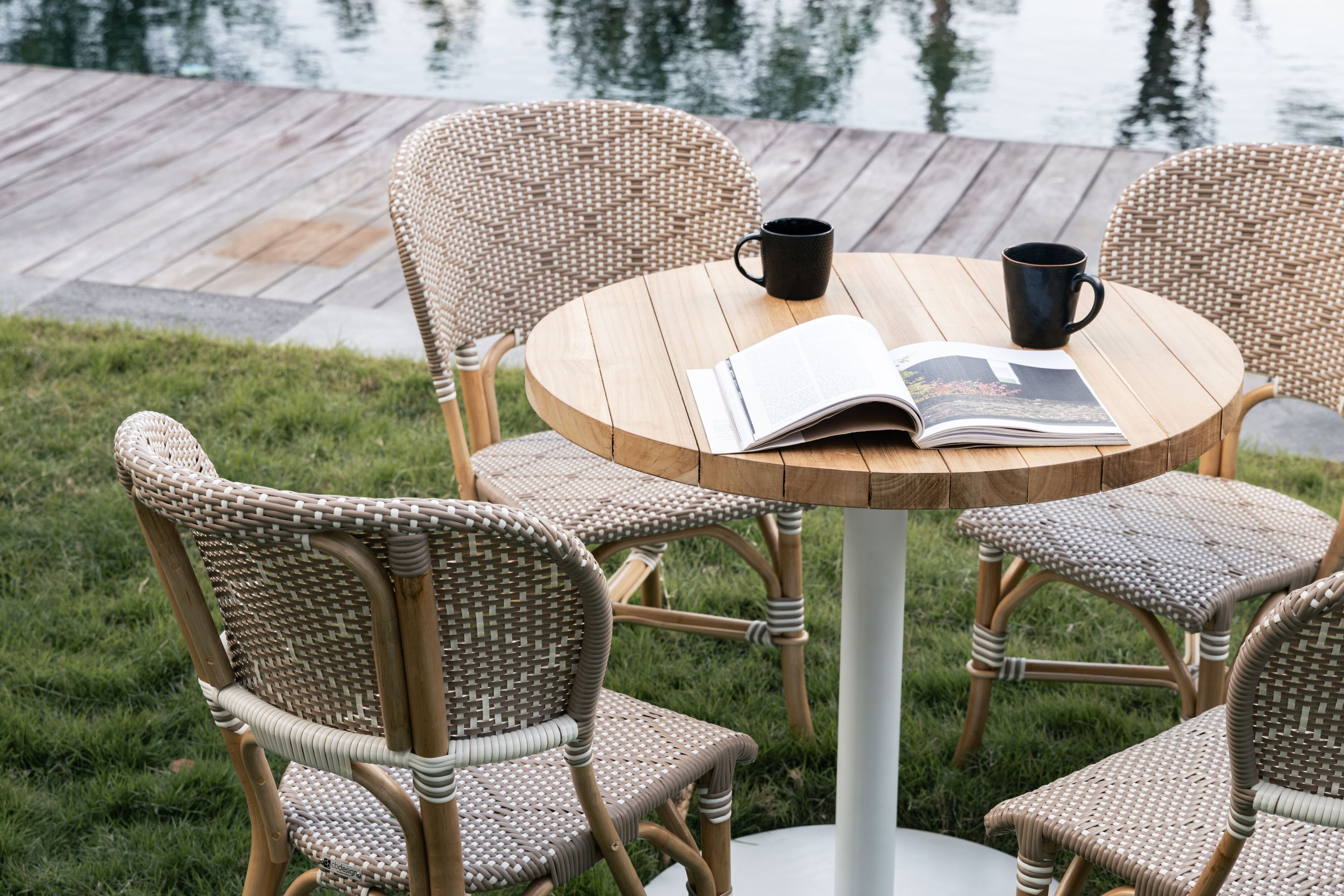 Ротанг сад стул с открытой спинкой cbdesign бистро ARCH-00150703 - Вид №9