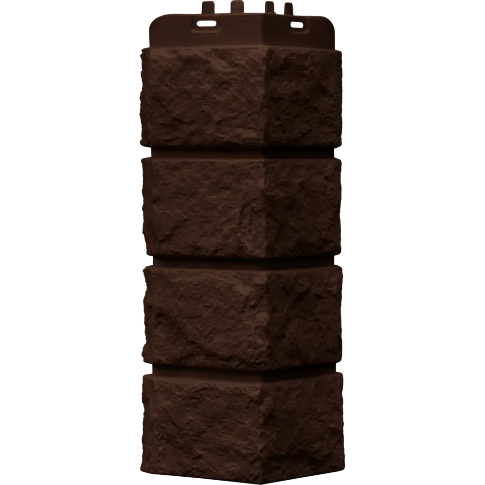 Угол наружный Grand Line Колотый камень цвет шоколадный STLM-2172616