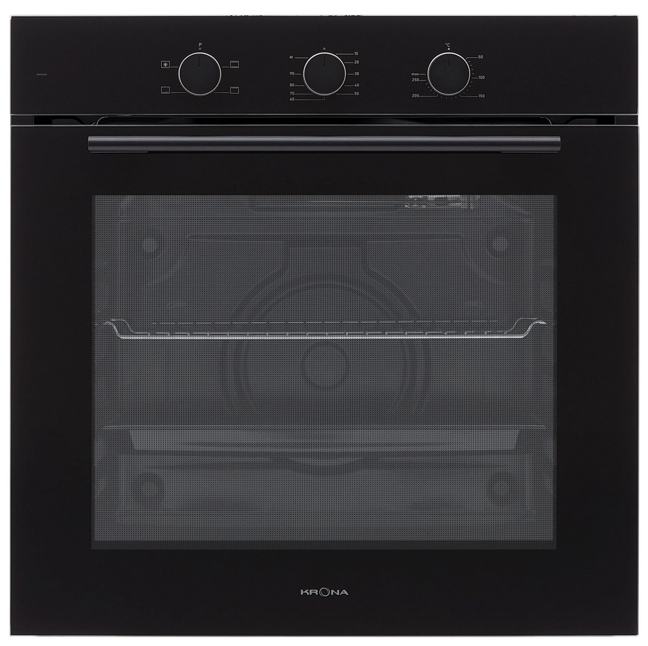 9039368 Электрический духовой шкаф KRONA ELEMENT 60 BL/BL черный KRONA1 STDN-0126541