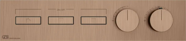 Смеситель для душа 63014 708 Gessi Hi-fi МЕДНЫЙ МАТОВЫЙ PVD