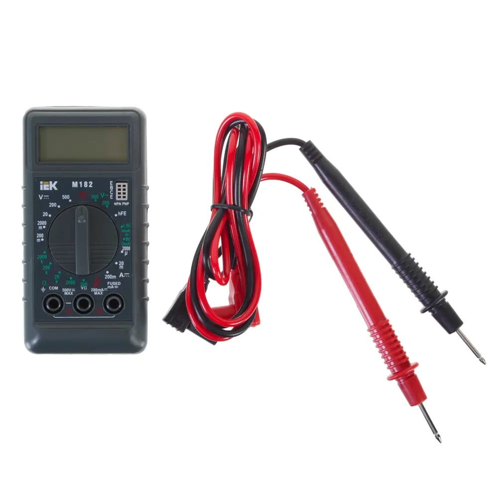 Мультиметр цифровой IEK Compact M182 STLM-2106739 - Вид №1