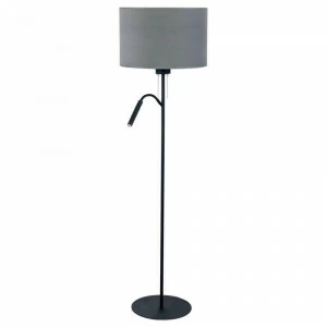 Торшер с абажуром и лампой для чтения серый Hotel Plus 9072 NOWODVORSKI HOTEL PLUS 00-3948902 Серый