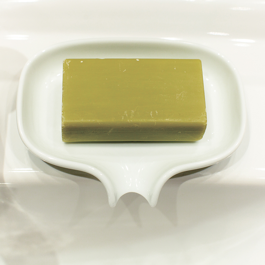 263828 Мыльница с носиком для слива большая белая Bosign  - Вид №3