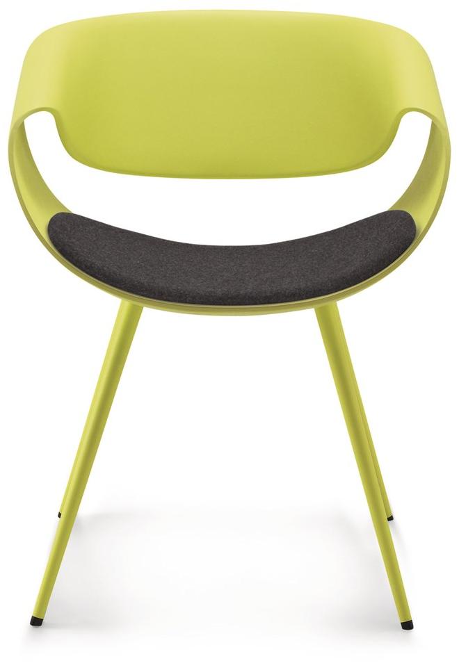 ZÜCO Пластиковый стул и алюминиевые ножки со встроенной подушкой Little perillo Pt 542 - Вид №2