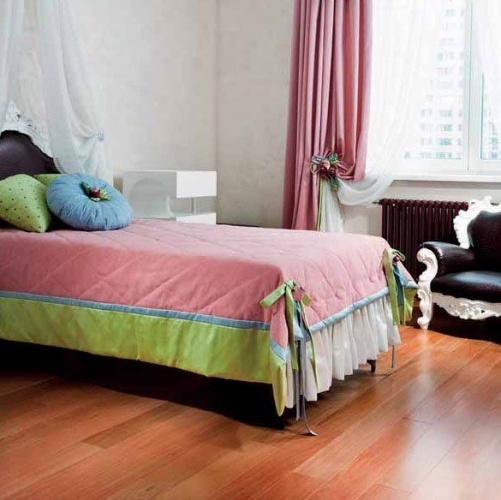 Массивная доска Parketoff Экзотика Кемпас Натур (Гладкая) 910х122 мм 2600300434 - Вид №3