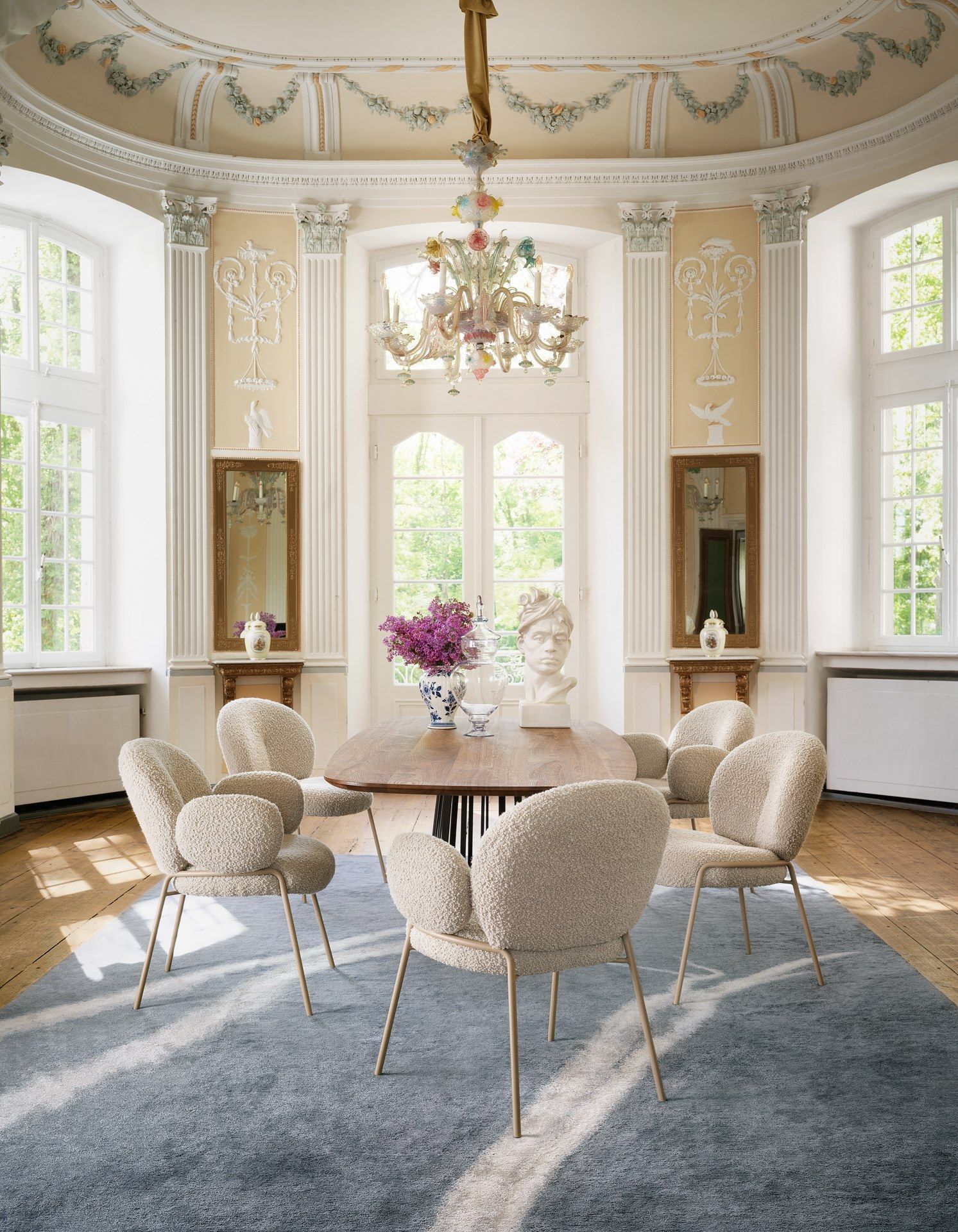 Мягкий тканевый стул с подлокотниками Freifrau Nana ARCH-00128110 - Вид №7