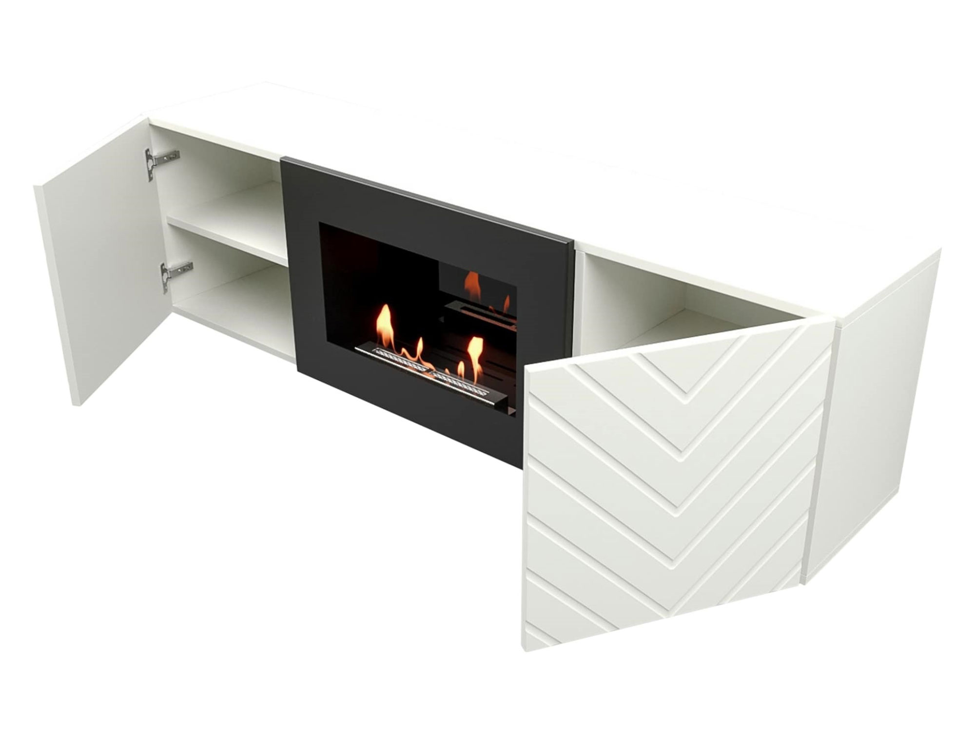 9101967 Биокамин с тумбой Firelight BFP/P-1400V черный STDN-0148227 - Вид №5