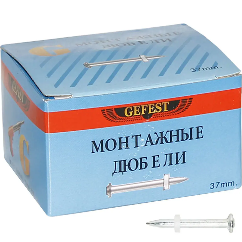 Дюбель-гвоздь Gefest по бетону 37 мм, 100 шт STLM-2134614