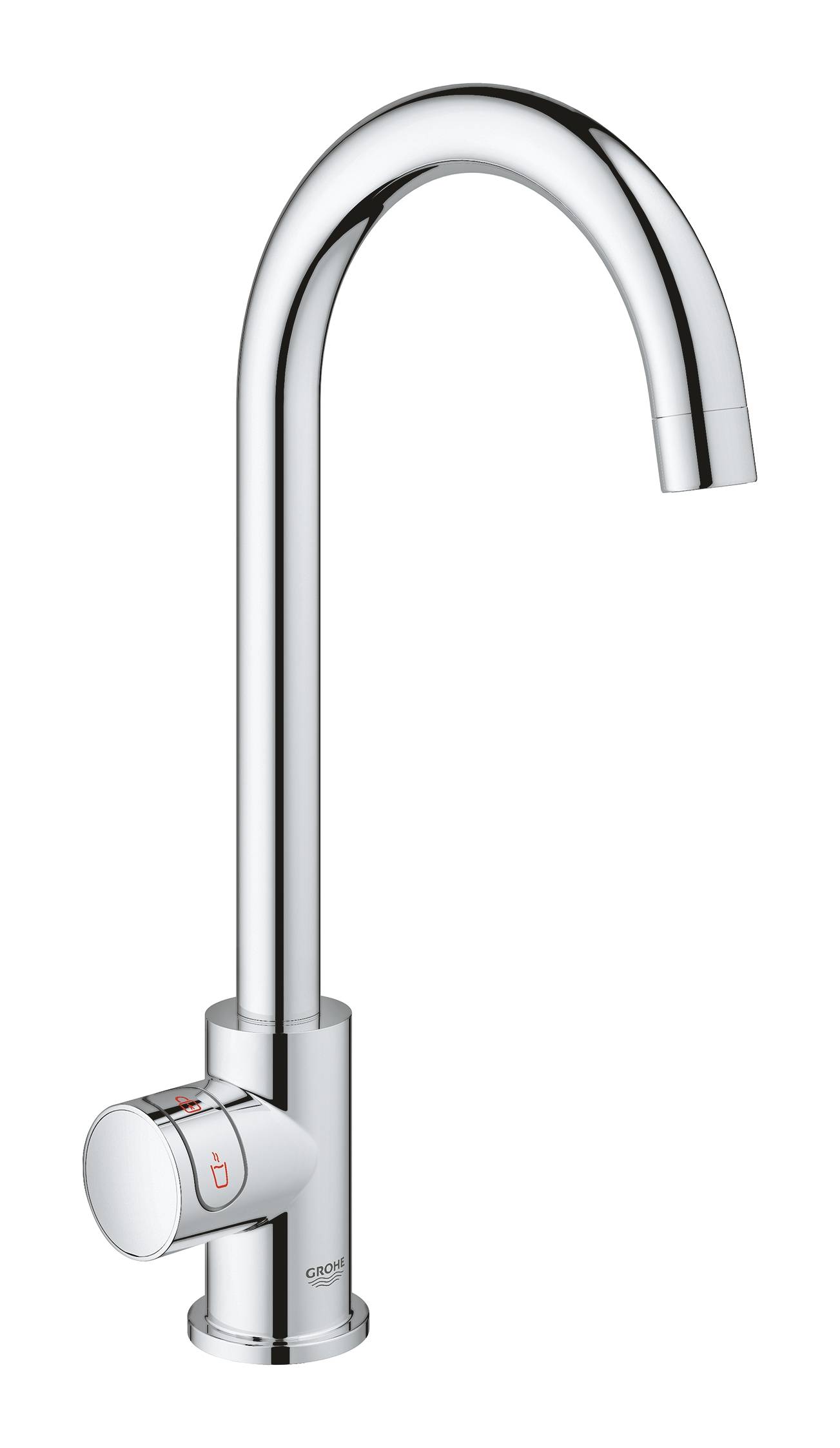 Комплект с вентилем для кухни GROHE Red Mono New, бойлер L-size, без функции смесителя, хром (30080001) - Вид №2