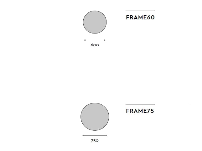 Круглое зеркало со встроенным настенным освещением FIT INTERIORS FRAME ARCH-00047556 - Вид №1