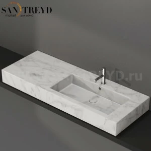 IN136DAMC Накладная раковина на столешницу  прямоугольная Ceramica Globo INCANTHO