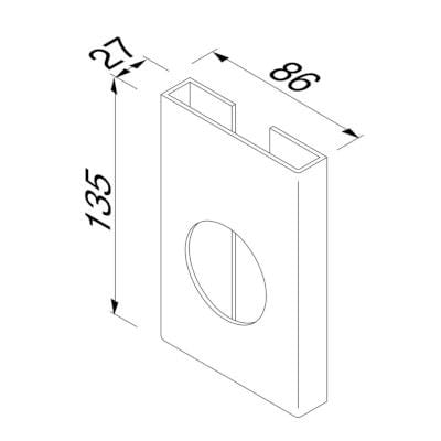 Диспенсер для туалетных мешков из металла Geesa Nemox ARCH-00063649 - Вид №4