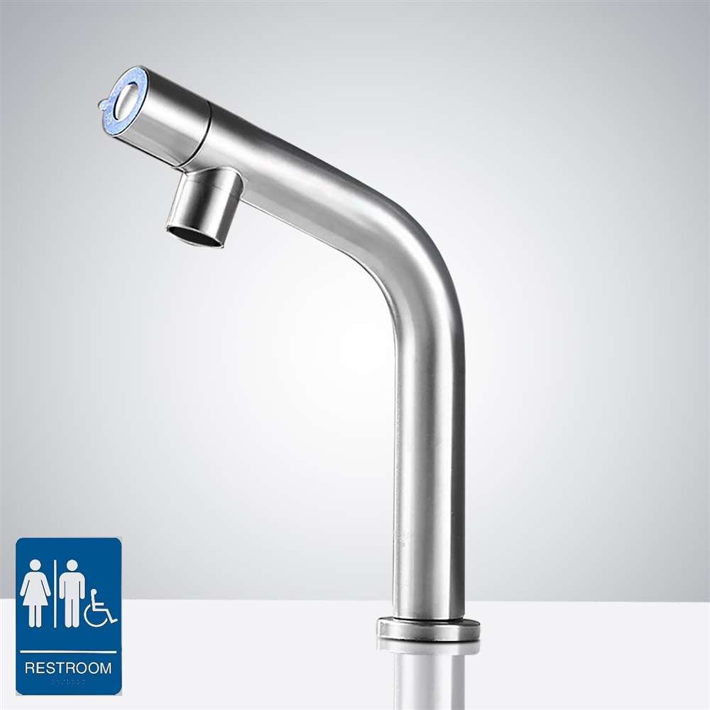 Никель столешница однорычажный инфракрасный смеситель для умывальника Fontana Showers MARSALA ARCH-00002062 - Вид №1