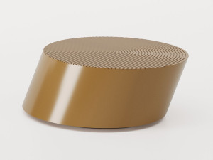 Круглый низкий журнальный столик