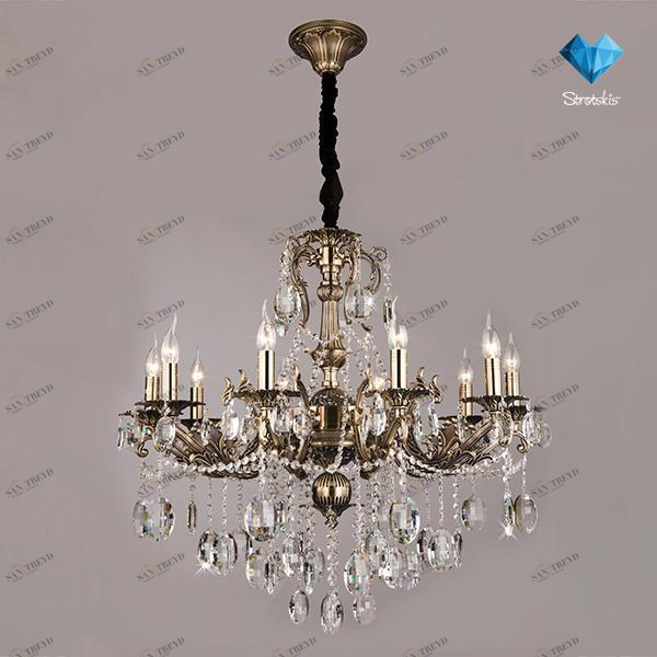 Подвесная люстра Bogates 406/10 Strotskis BOGATES ДИЗАЙНЕРСКИЕ 185814 Бронза 