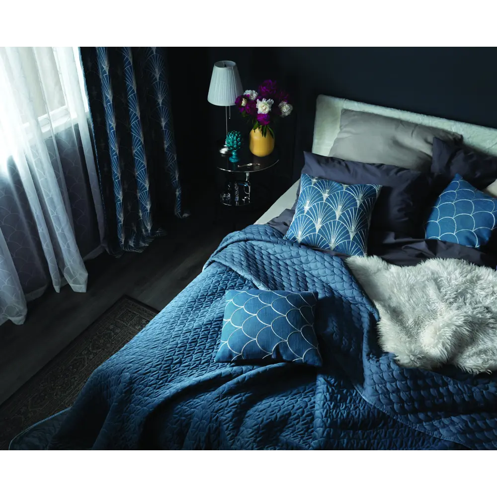 Наволочка декоративная GreatGatsby, 40x40 см, веер, цвет синий Santreyd Great Gatsby STLM-2015852 - Вид №5