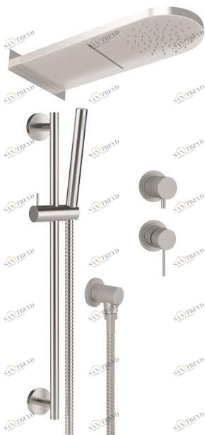 Remer Rubinetterie Душевой набор из нержавеющей стали с лейкой X style inox Ss x 93 p s01/2 mmca
