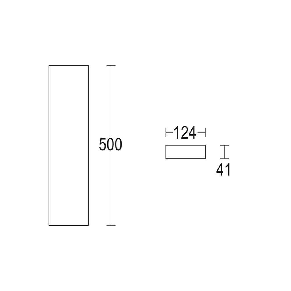 Rettangolo 500 Ghidini Rettangolo .05 Темно-Cерый (Матовый) - Вид №1