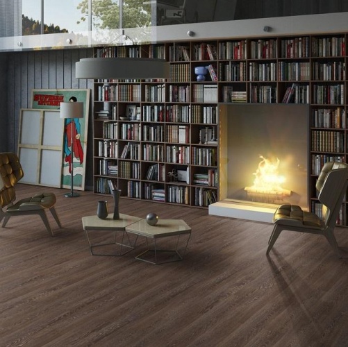 Виниловый ламинат Tarkett Lounge Henry Дуб с брашью (Текстурированная) 914,4х152,4/101,6 мм 1000901226 - Вид №6