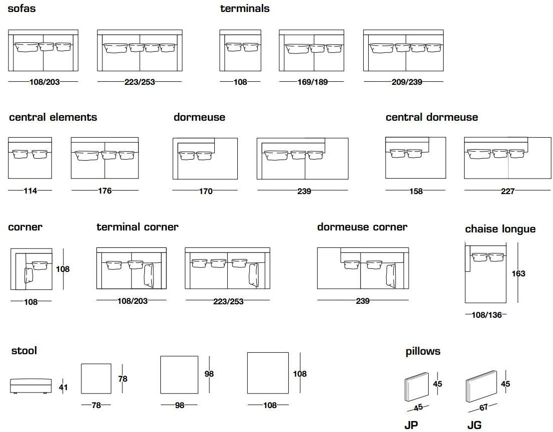 Frigerio Salotti Модульный диван с тканевой обивкой Jordan sun-id-1510179 - Вид №4