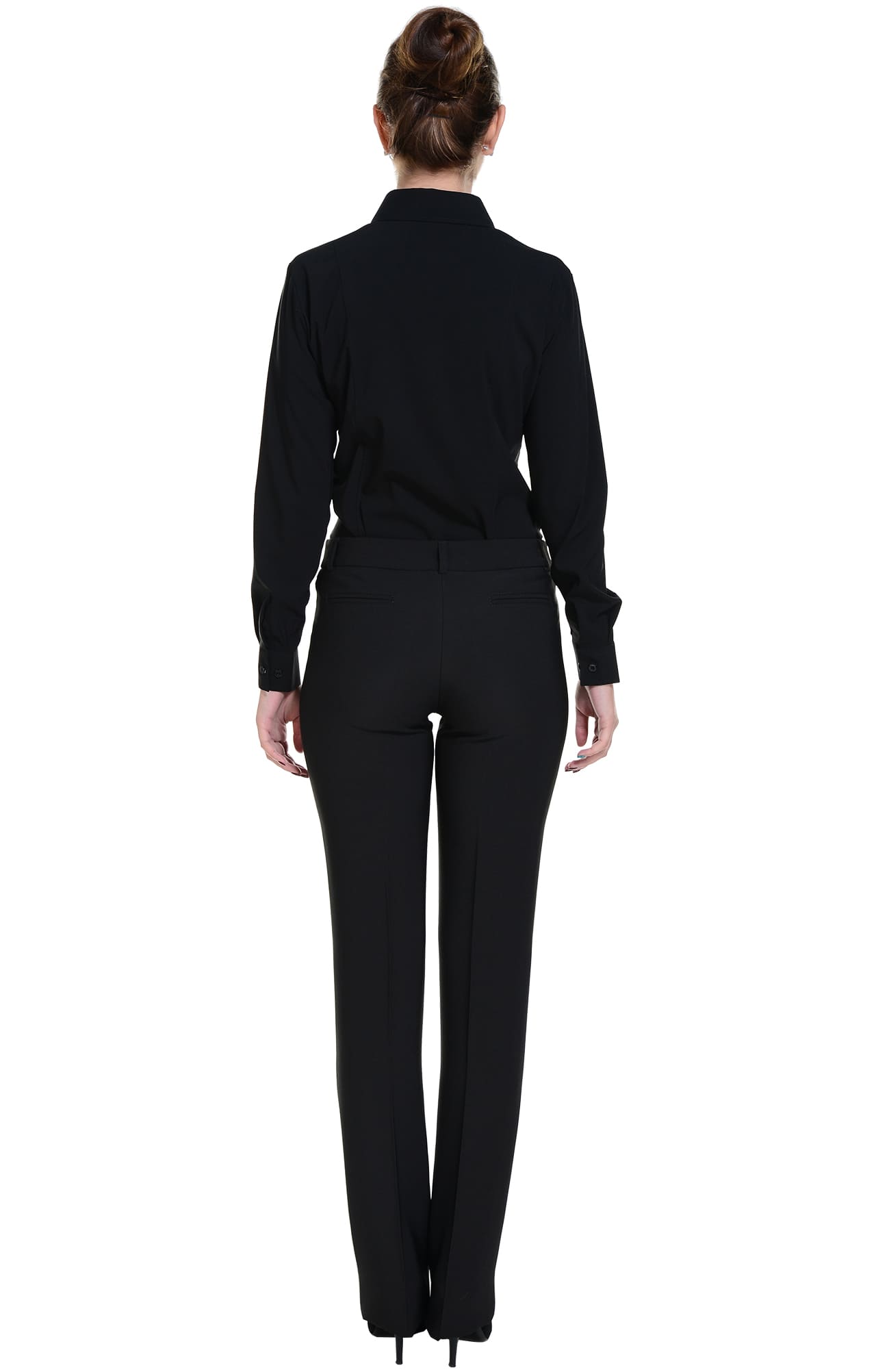 62493 Рубашка женская  black El-Risto  Корпоративная одежда  размер 44 (M)  - Вид №4