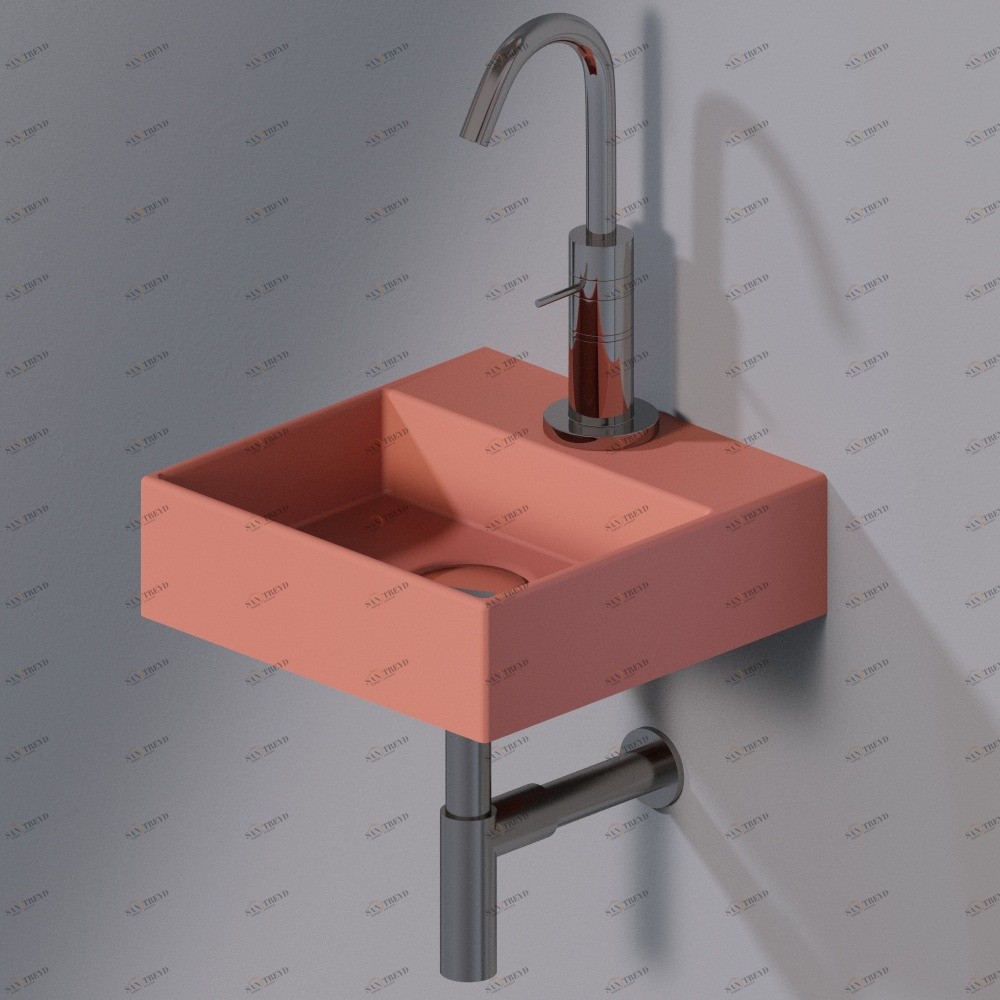 L318T0R1V1.142 Подвесная раковина настенная прямоугольная A. e T. Italia ACQUAFREDDA AeT ITALIA