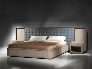 Visionnaire Кровать из мягкой ткани с тафтинговым изголовьем