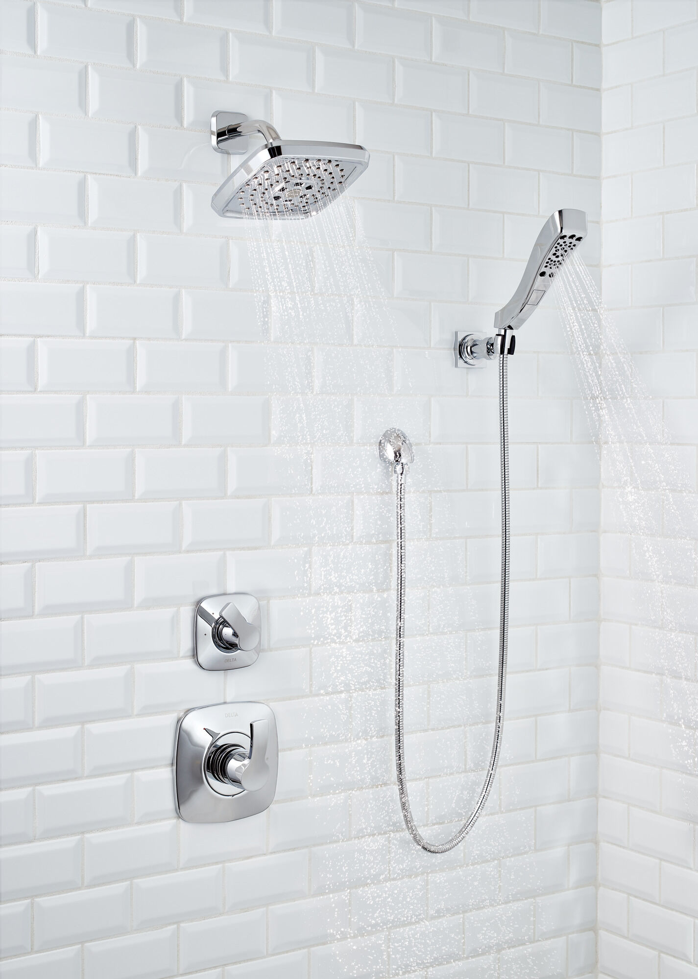 T14252-PN Накладка для душа Monitor® 14 серии H2Okinetic® Delta Faucet Tesla Полированный никель - Вид №7