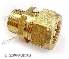 Соединительная муфта труба - труба 15*15мм Santreyd BU15