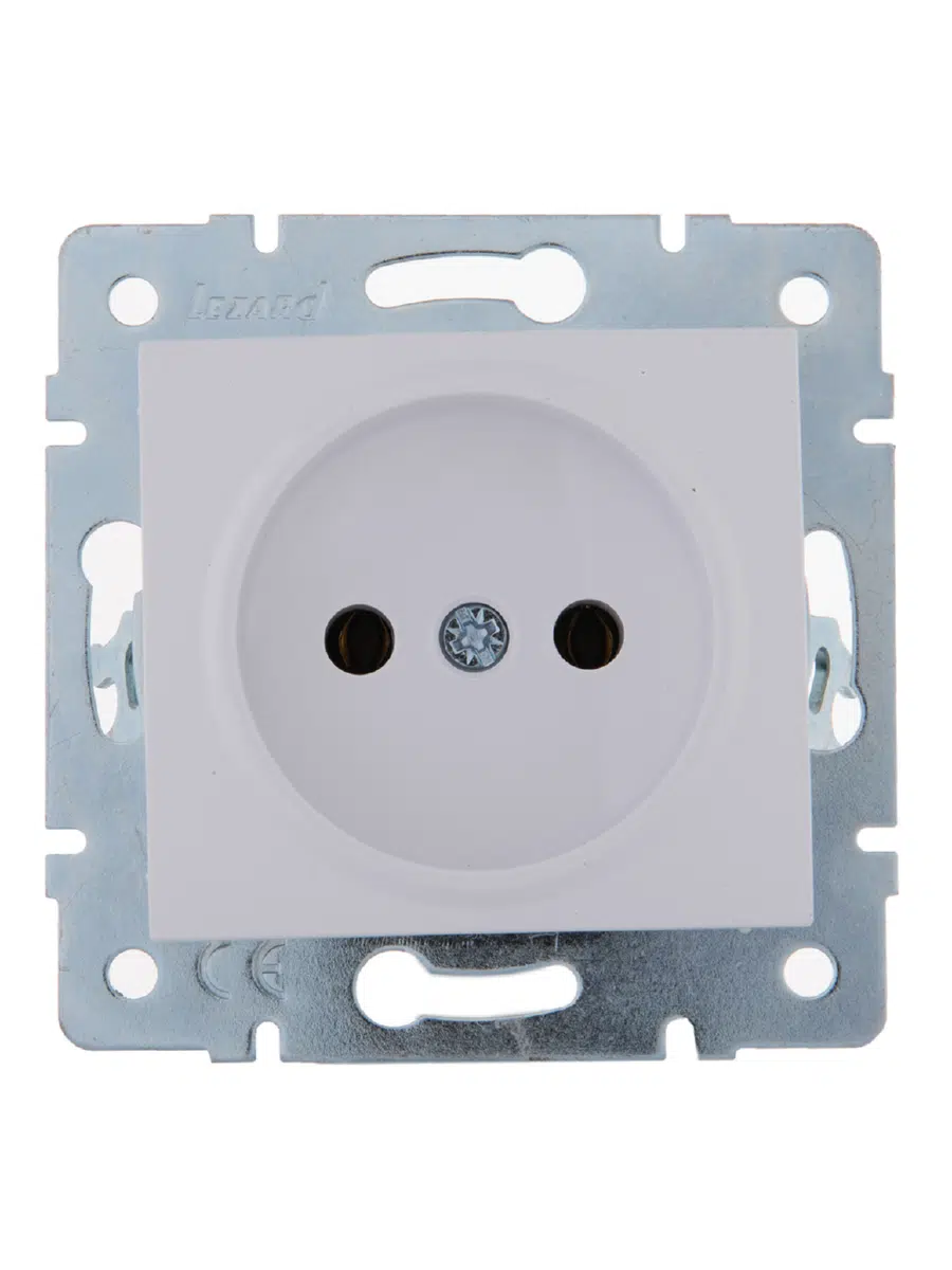 KARINA Розетка бз белый LEZARD 707-0288-121В - Вид №3