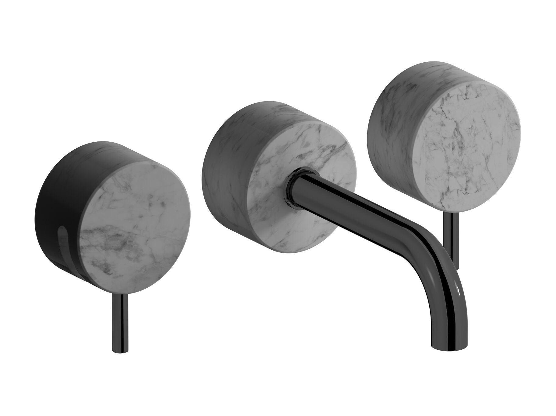 Мраморный настенный смеситель для раковины с 3 отверстиями IB мрамор + мрамор Elle ARCH-00021164