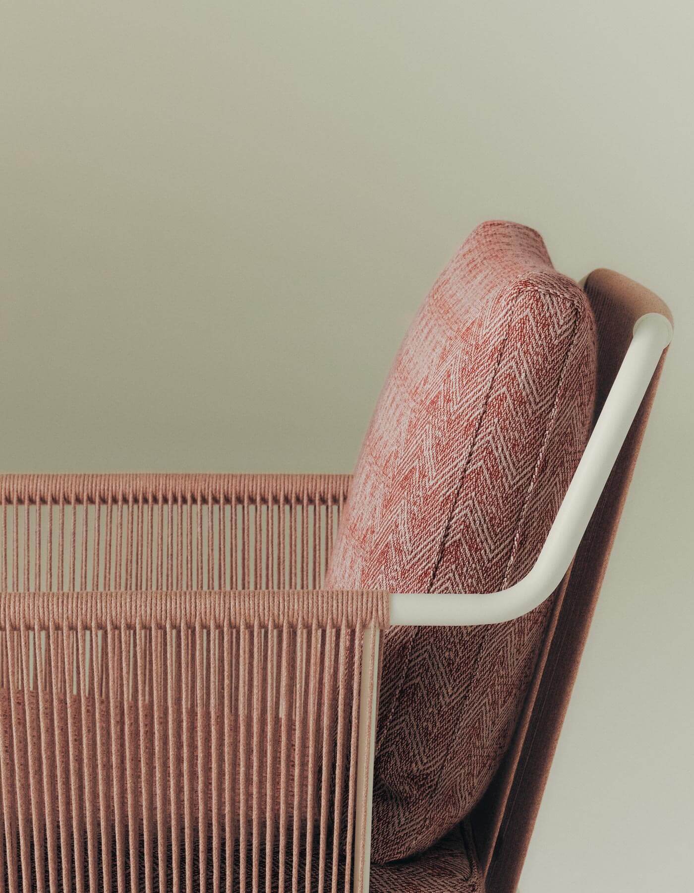 Веревочный стул для сада с подлокотниками RODA Harp ARCH-00102244 - Вид №20