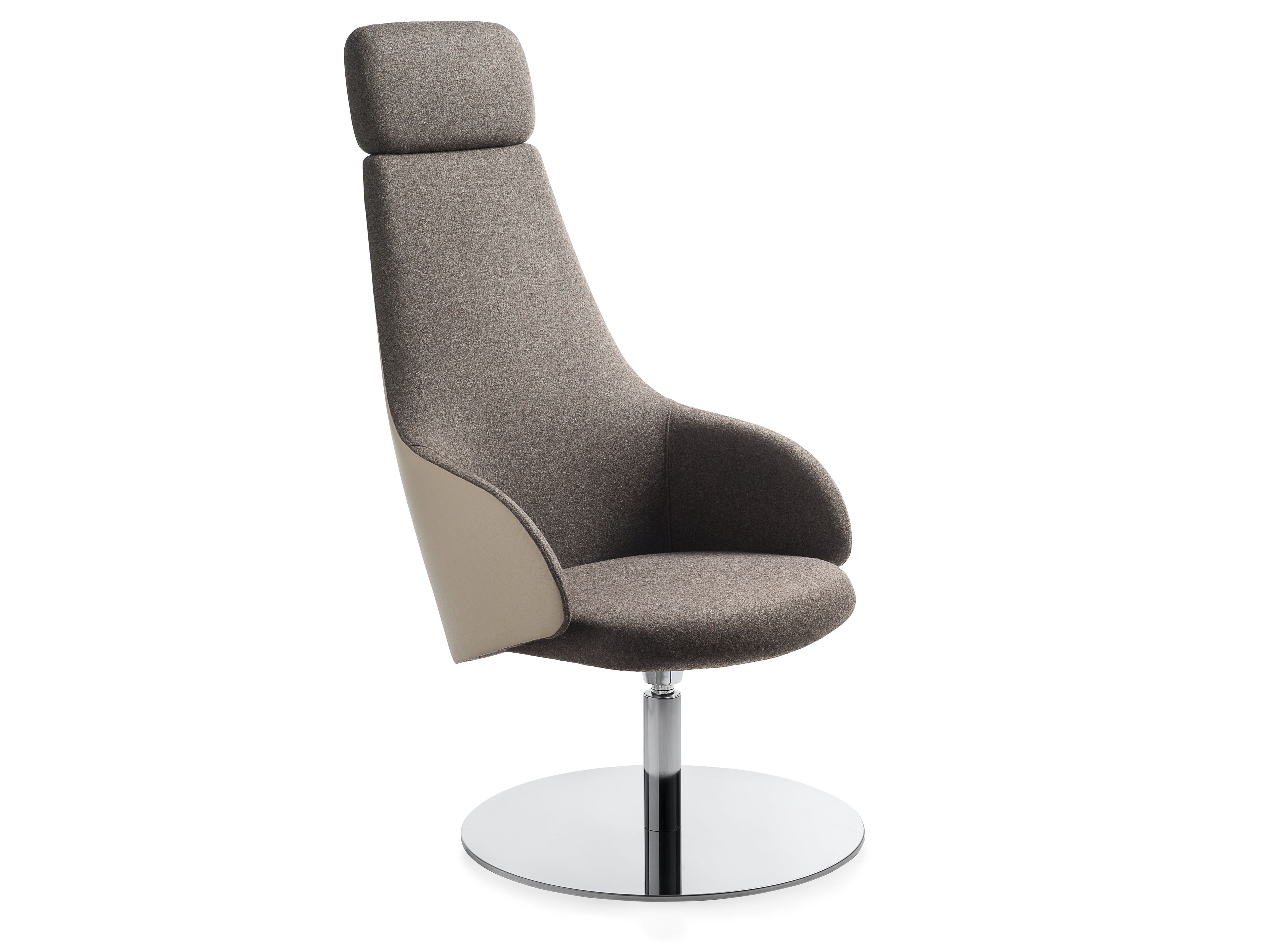 Тканевое вращающееся кресло с подголовником Kastel Kontea ARCH-00033218