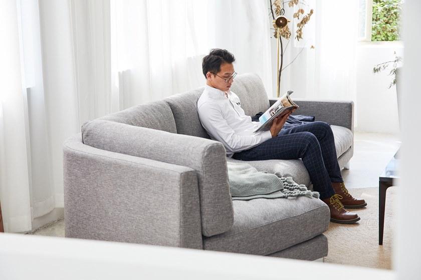 Grado Design Изогнутый диван из ткани для 4 человек Pent Pen-sf-g02 - Вид №5