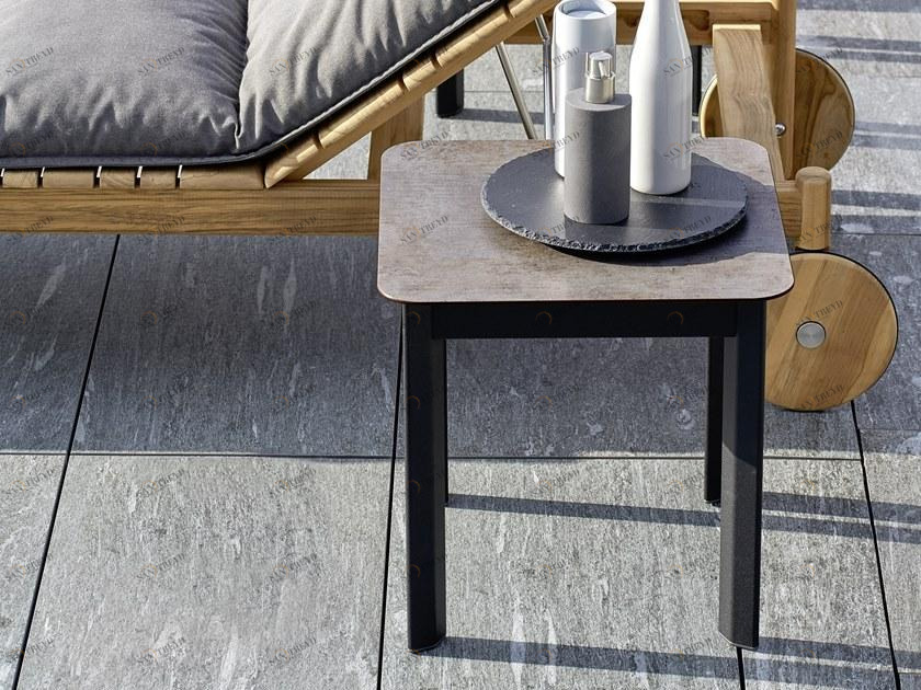 Varaschin Квадратный садовый столик из изделий из дерева в современном стиле System sun-id-1373456