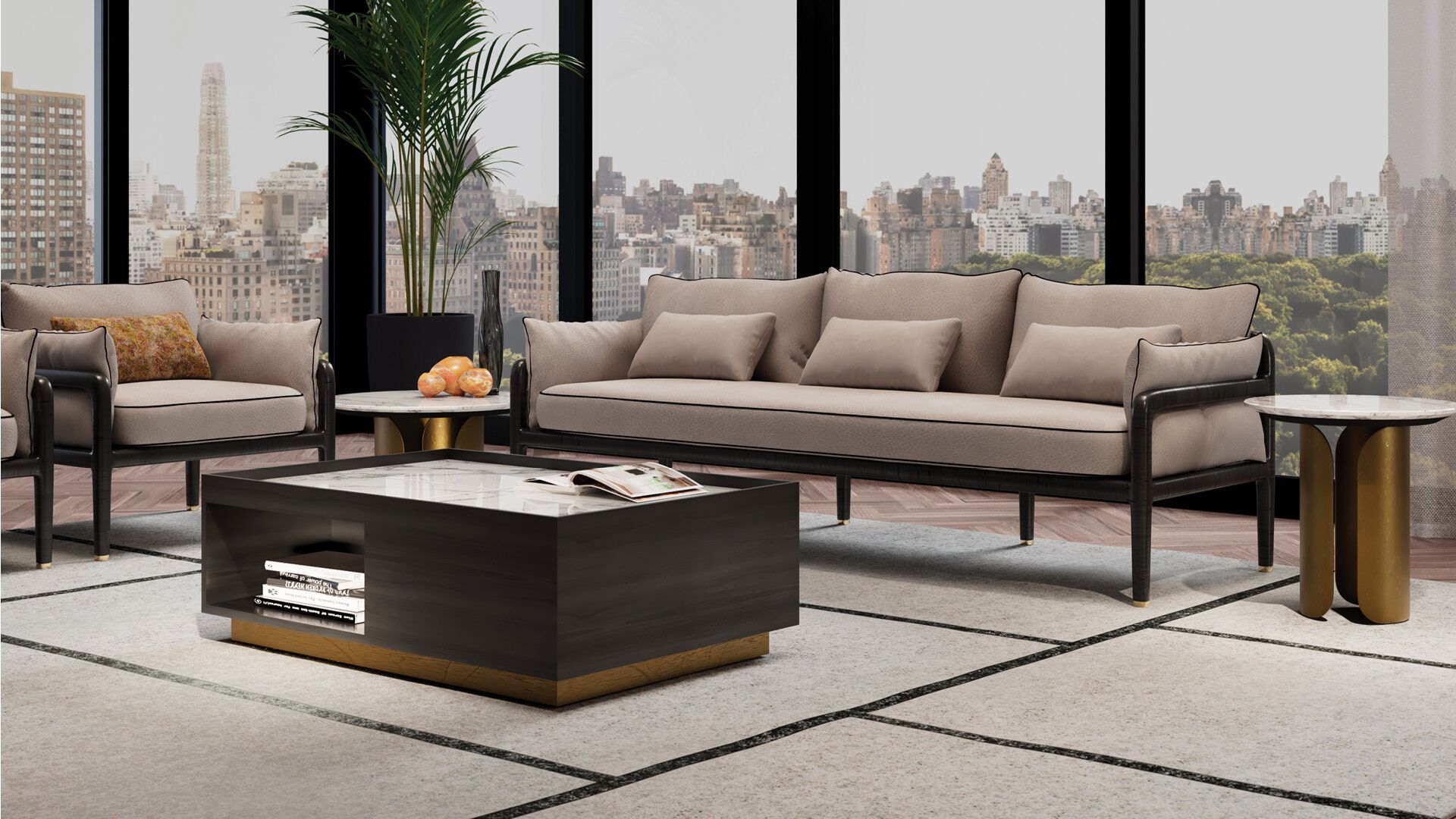 Деревянный диван OPERA CONTEMPORARY Брюс ARCH-00074078 - Вид №1