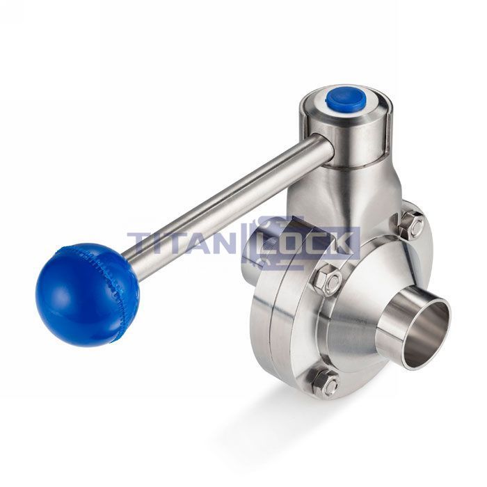 Кран шаровый нержавеющий (AISI304) DN65, типа сварка-сварка, DIN TLHBV065WDS TITAN LOCK  - Вид №2