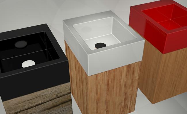 SQULAV15 Подвесная раковина настенная GSG CERAMIC SQUARE - Вид №2