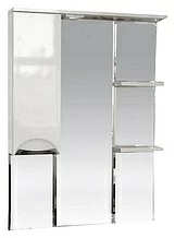 Зеркало Жасмин-75 лев. (свет) белая эмаль