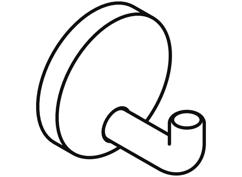 477.90.010 одиночный крючок HEWI System 111 | Polyamid  - Вид №23