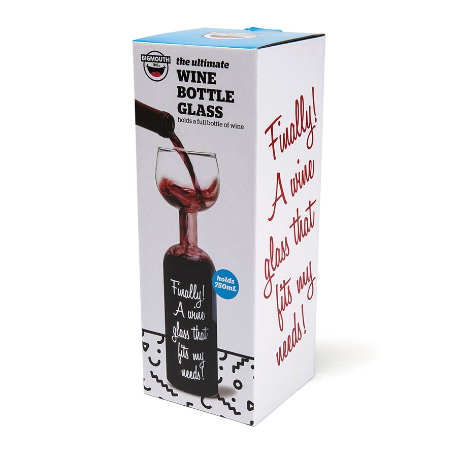 Бокал бутылка 750 мл wine bottle glass BIGMOUTH ДИЗАЙНЕРСКИЕ 00-3862991 Прозрачный  - Вид №9