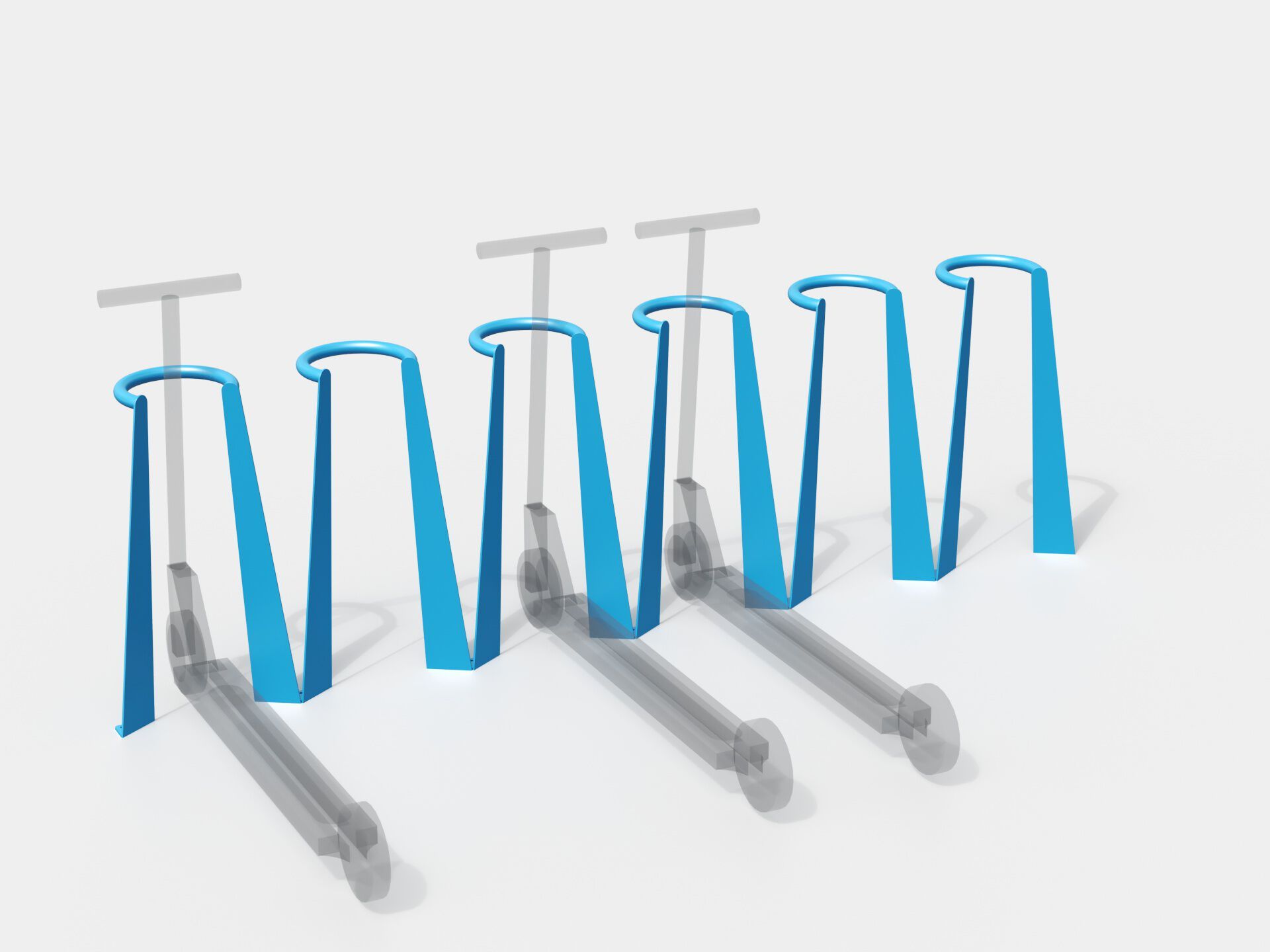 Стойка для велосипедов из оцинкованной стали Viscio Urban Design CICO ARCH-00135364 - Вид №3