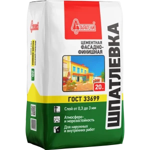 Шпаклёвка цементная фасадно-финишная Старатели 20 кг
